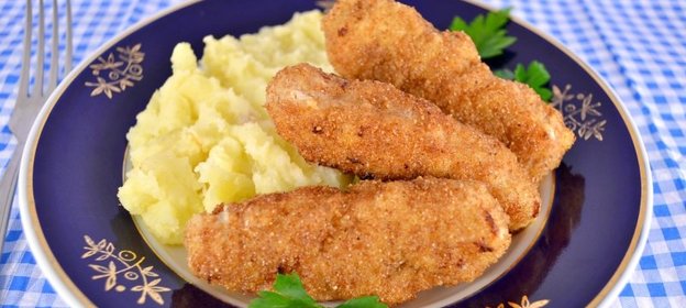 Хрустящие куриные палочки из фарша