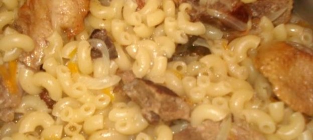 Макароны с мясом
