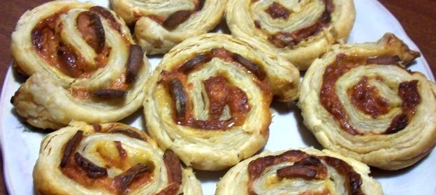 Пицца в виде рулета