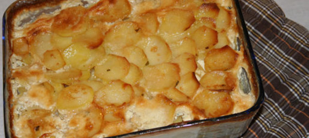 Запеканка из рыбы с картофелем