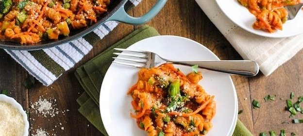Осенняя паста с овощами