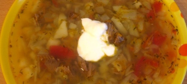 Щи с говядиной