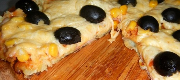 Пицца на картофельной основе