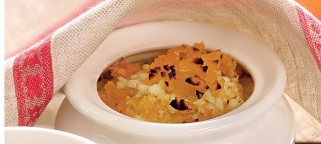 Пшенная каша с тыквой и яйцами