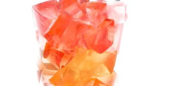 Винное желе с кусочками цитрусов