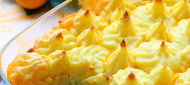 Картофельная запеканка с зимними овощами