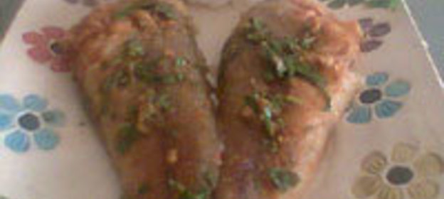 Жареная рыба под Испанским соусом