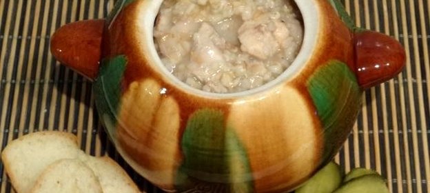 Каша овсяная с курицей