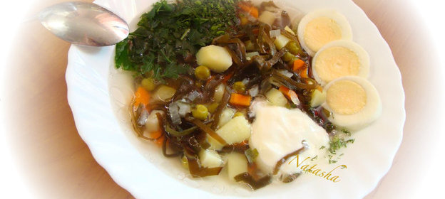Супчик с морской капустой