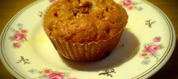 Тыквенные кексы с корицей и грецкими орехами