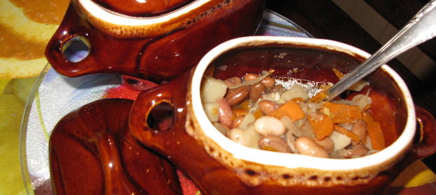 Овощи в горшочках (постный вариант)