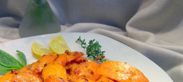 Пикантная карамлизированная медово-лимонная морковь (витаминный гарнир)