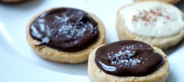 Печенье к кофе с шоколадом и солью