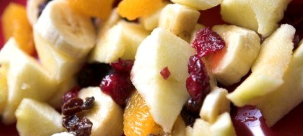 Горячий фруктовый салат