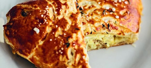 Cредиземноморский рыбный пирог