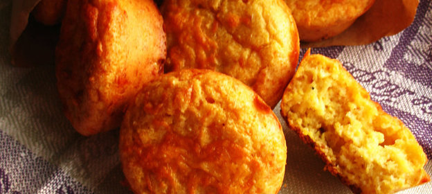 Кексы с сыром из поленты