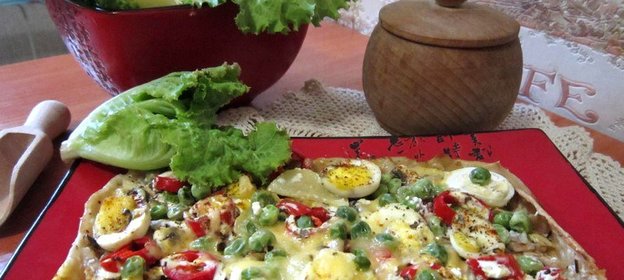 Пицца без томатов Пикантная