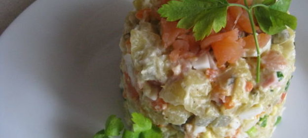 Салат с семгой «Министерский»