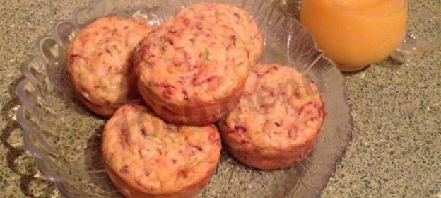 Кексики из кабачков