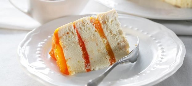 Творожная пасха с апельсиновым желе и соусом из кагора