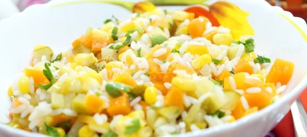 Салат с рисом
