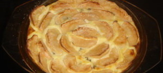 Творожная запеканка с яблоками