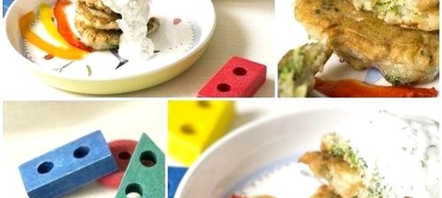 Оладьи из брокколи и картофеля