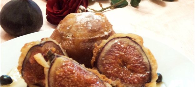 Инжир в пивном кляре с хмельной карамелью