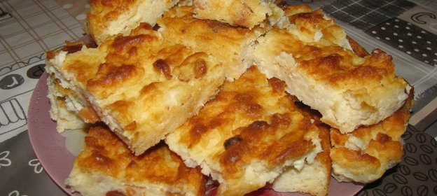 Запеканка рисово-творожная с изюмом