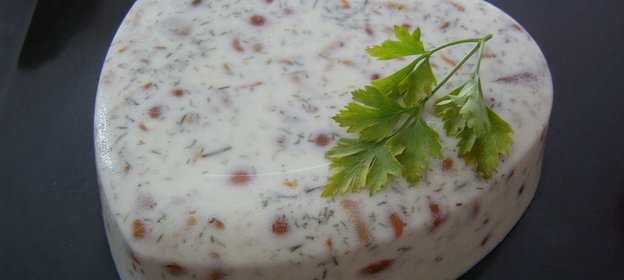 Маринованные опята в сметанном желе