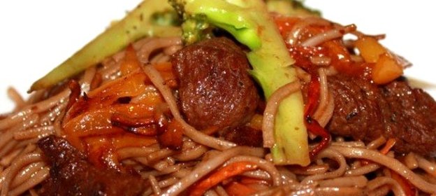 Лапша с говядиной